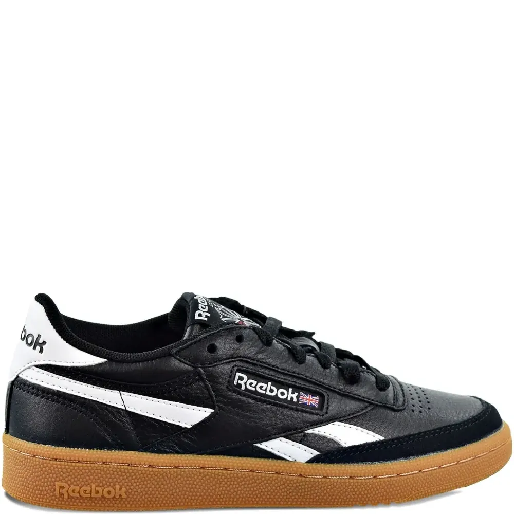 Кроссовки Revenge Plus «Черно-белые с коричневой подошвой» Кроссовки Revenge Plus «Черно-белые с коричневой подошвой»