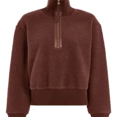 Флисовый свитшот на молнии до середины Флисовый свитшот на молнии до середины