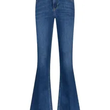 Джинсы-клёш с завышенной талией