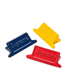 Набор Dulton из трех маленьких зажимов с тисненым логотипом Набор Dulton из трех маленьких зажимов с тисненым логотипом