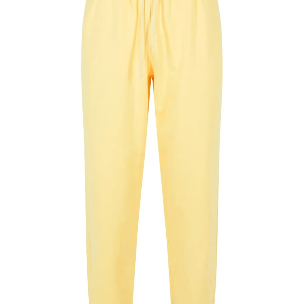 Спортивные брюки с эластичным поясом и нашивкой с логотипом