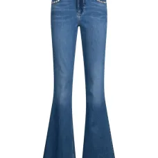 Джинсы-клёш с завышенной талией