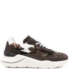 Низкие кроссовки с леопардовыми вставками Низкие кроссовки с леопардовыми вставками