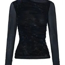 Топ Joey с змеиным принтом и драпировкой Топ Joey с змеиным принтом и драпировкой