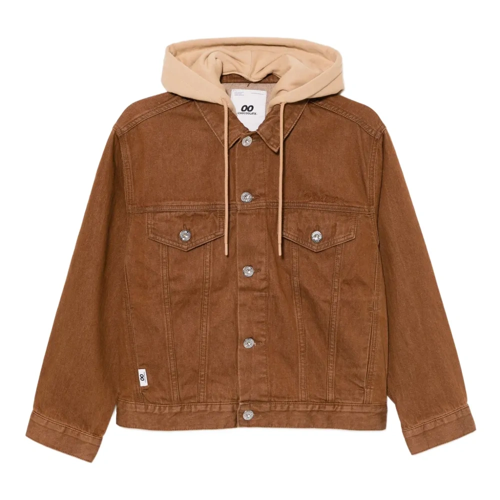 Джинсовая куртка с нашивкой-логотипом