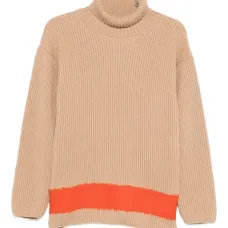 Вязаный джемпер с высоким воротником