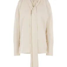 Блузка с воротником-лавальер