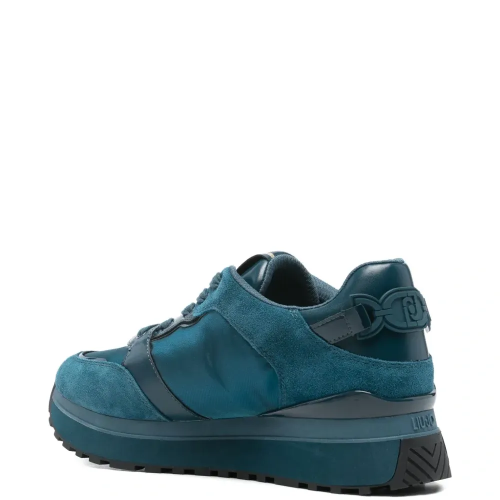 Кроссовки с кожаными вставками