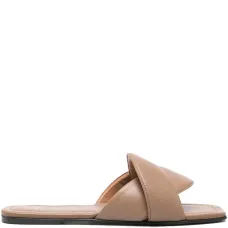 Кожаные сандалии с перекрещивающимися ремешками