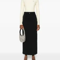 Топ с длинными рукавами и высоким воротом