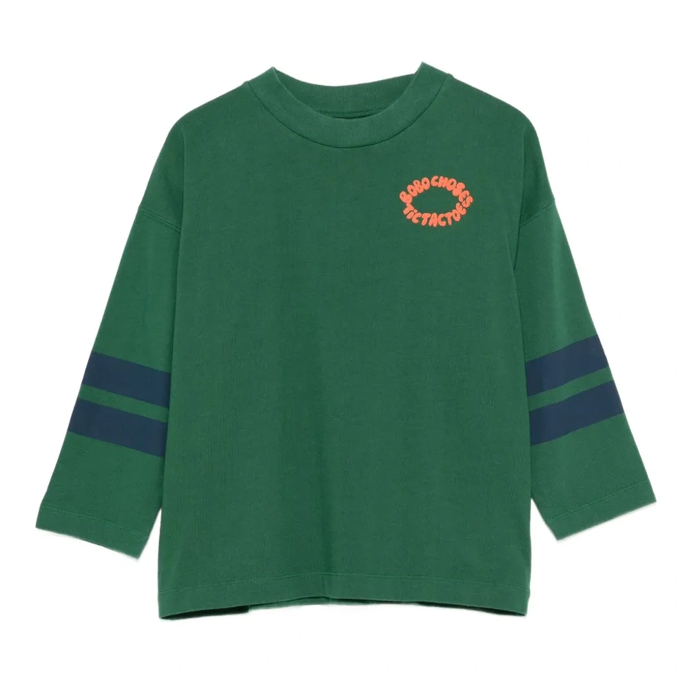 Топ с логотипом и рукавами три четверти