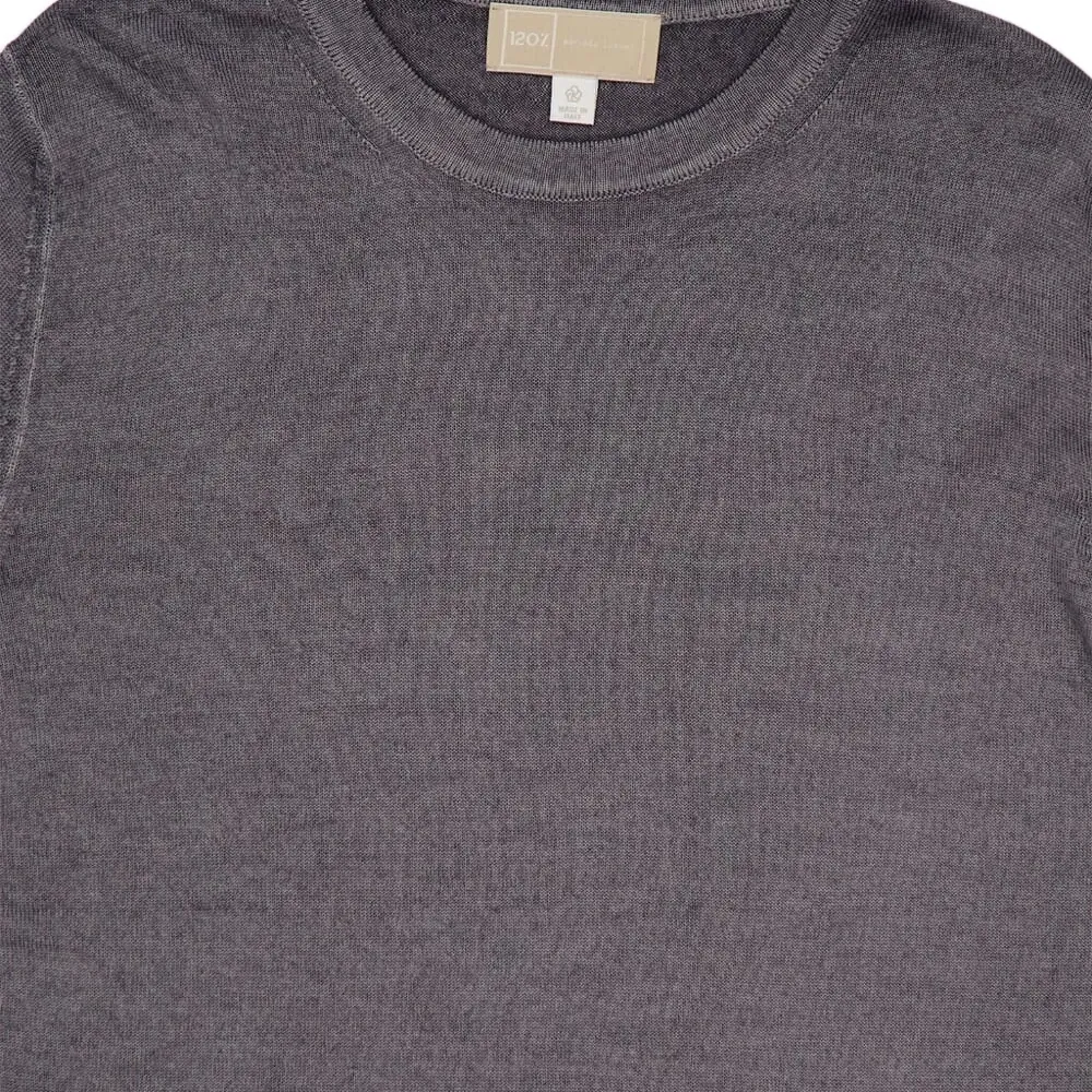 Тонкая трикотажная футболка с длинными рукавами