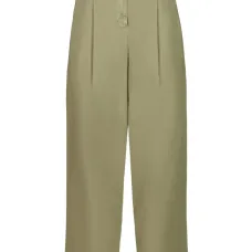 Плиссированные брюки на пуговицах