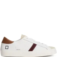 Кожаные кроссовки с полосками