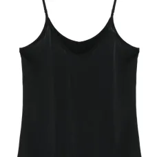 Шелковый топ с круглым вырезом Шелковый топ с круглым вырезом