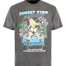 Футболка с графическим принтом и круглым вырезом