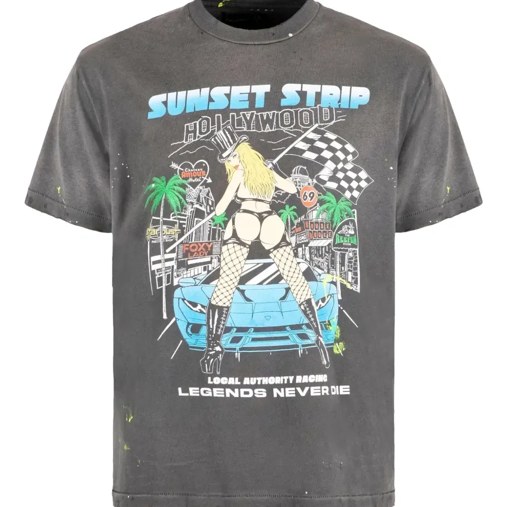 Футболка с графическим принтом и круглым вырезом