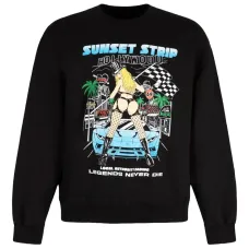 Свитшот с графическим принтом и круглым вырезом