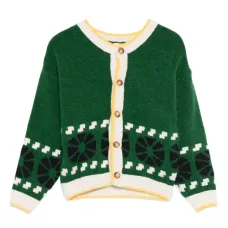 Кардиган с геометрическим узором