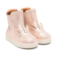 Кожаные ботинки с аппликацией в виде единорога