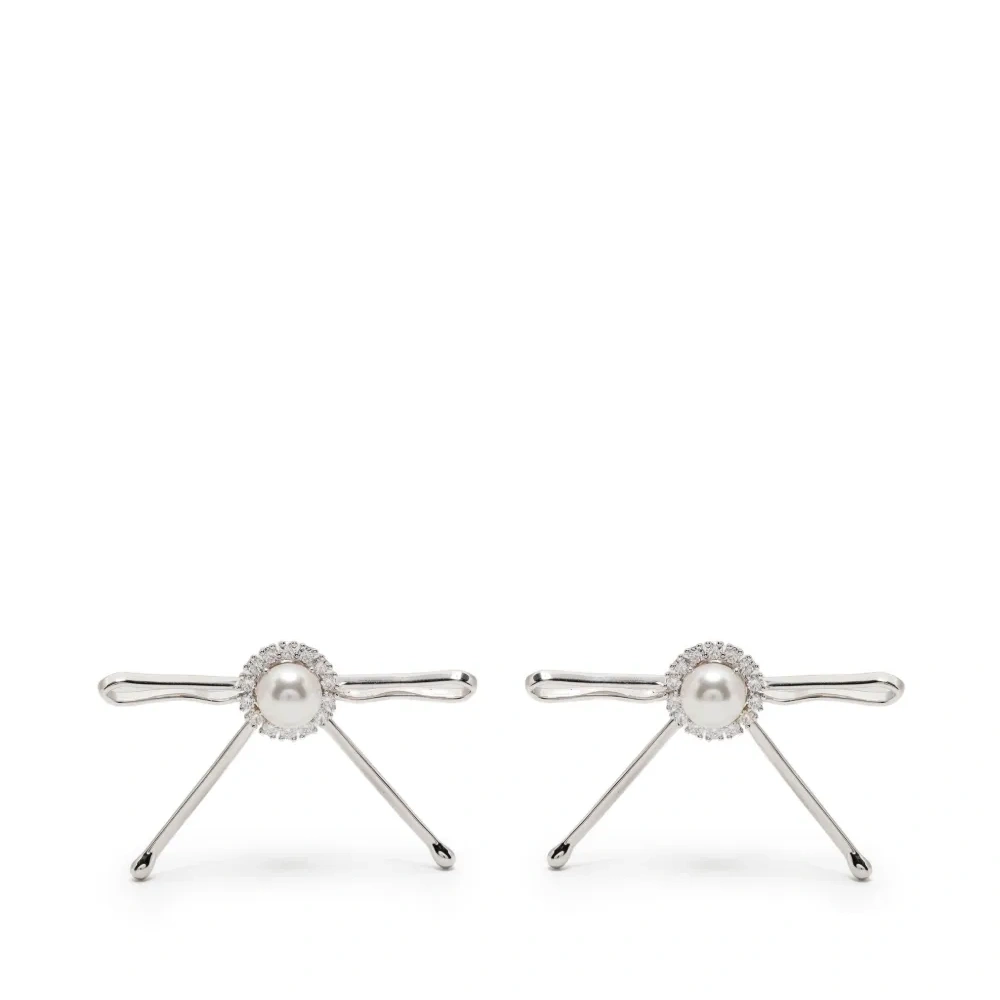 Серьги в форме лент