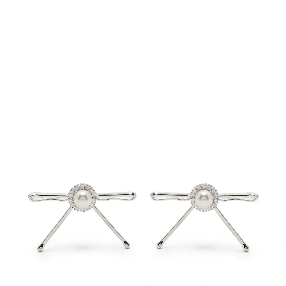 Серьги в форме лент