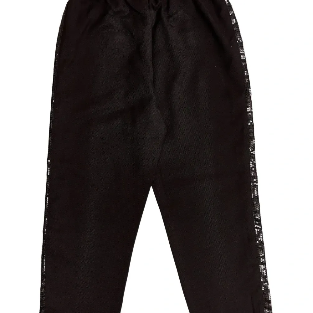 Брюки с пайетками и эластичным поясом