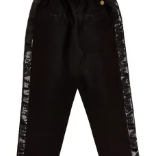 Брюки с пайетками и эластичным поясом