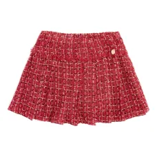 Плиссированная юбка из твида