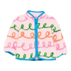 Куртка с длинными рукавами и флисовой текстурой