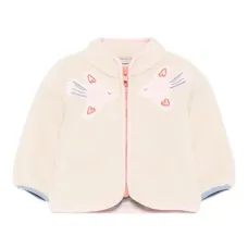 Куртка из флиса с вышивкой в виде птицы