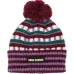 Шапка в полоску с помпоном
