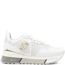 Кроссовки с панелями и табличкой с логотипом