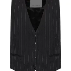 Жилет без рукавов в полоску