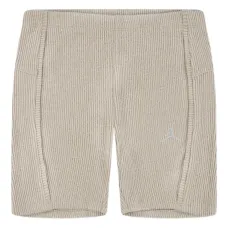 Шорты в рубчик с вышитым логотипом