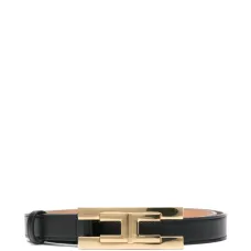 Кожаный ремень с пряжкой