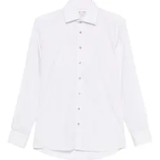 Рубашка из хлопка с геометрическим принтом