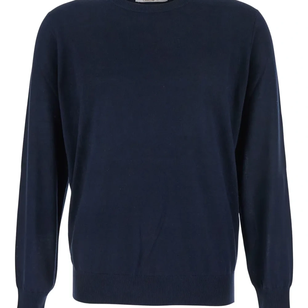 Шерстяной свитер с круглым вырезом