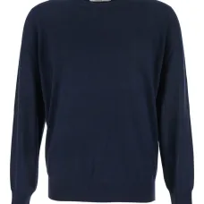 Шерстяной свитер с круглым вырезом