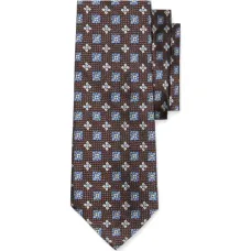 Шелковый галстук с микроузором