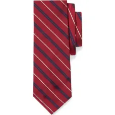 Полосатый шелковый галстук