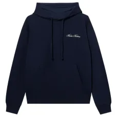 Хлопковое худи с вышитым логотипом