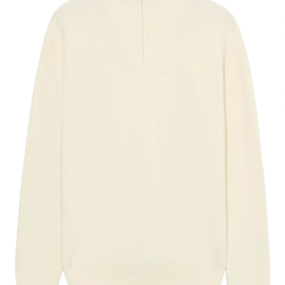 Шерстяной свитер на молнии до середины