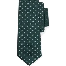 Шелковый галстук с микроцветочным узором