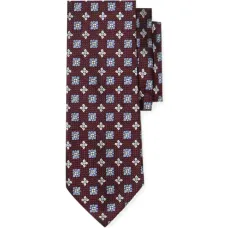 Шелковый галстук с микроузором