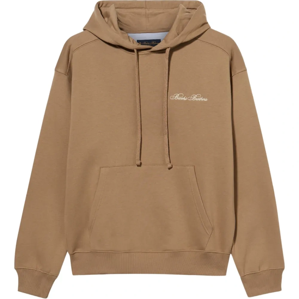 Хлопковое худи с вышитым логотипом