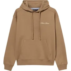 Хлопковое худи с вышитым логотипом