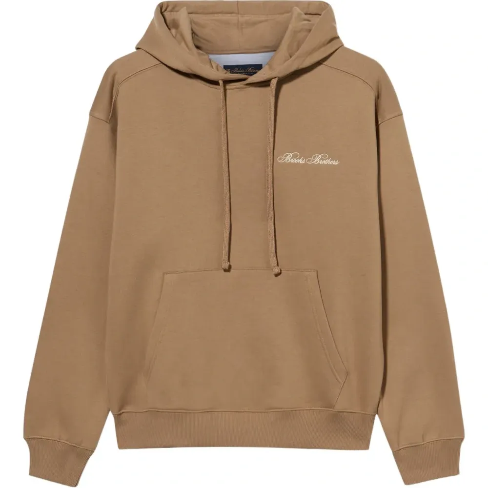 Хлопковое худи с вышитым логотипом