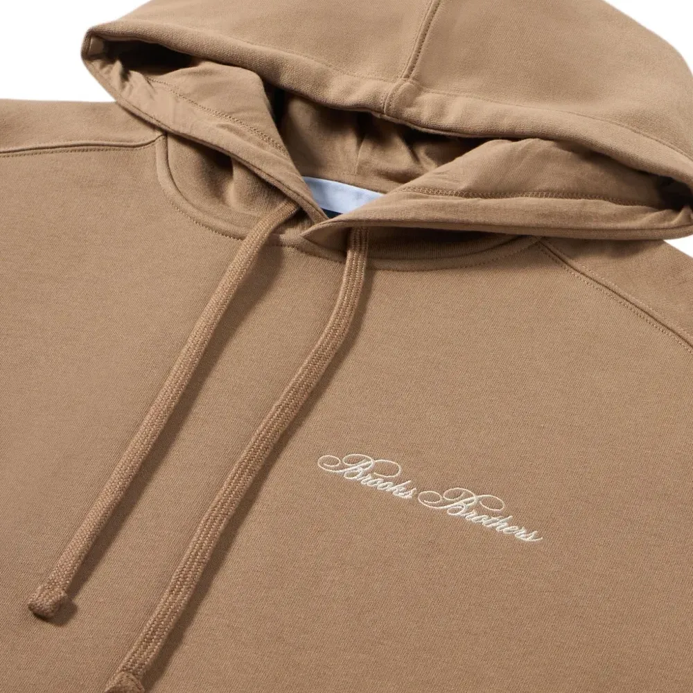 Хлопковое худи с вышитым логотипом