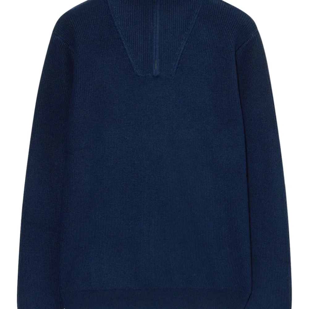 Свитер из мериносовой шерсти на молнии до середины